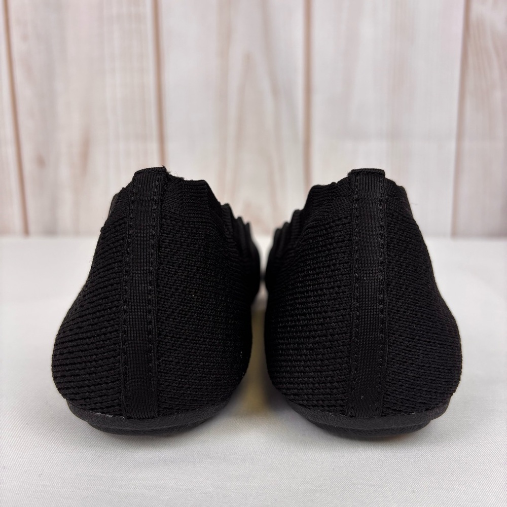 Cleo's by Skechers Flats Wide Fit Air Cooled Memory Foam Shoes Black Size 7 Wide - Picture 7 of 14